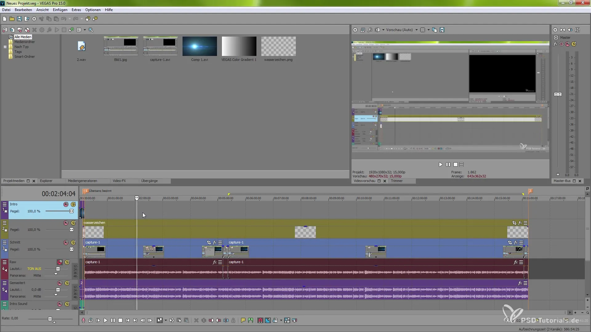 VEGAS Pro 15: Utilizar la interfaz de usuario de manera efectiva VEGAS Pro 15: Utilizar la interfaz de usuario de manera efectiva