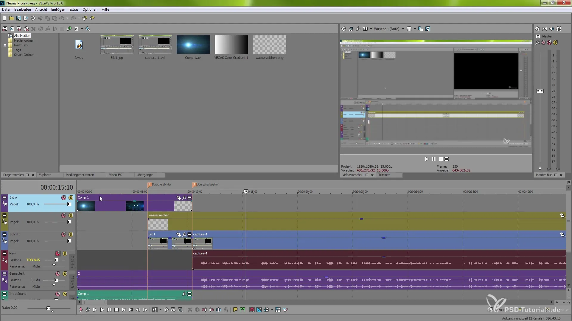 VEGAS Pro 15: Aprovechar eficazmente la interfaz de usuario VEGAS Pro 15: Cómo utilizar eficazmente la interfaz de usuario