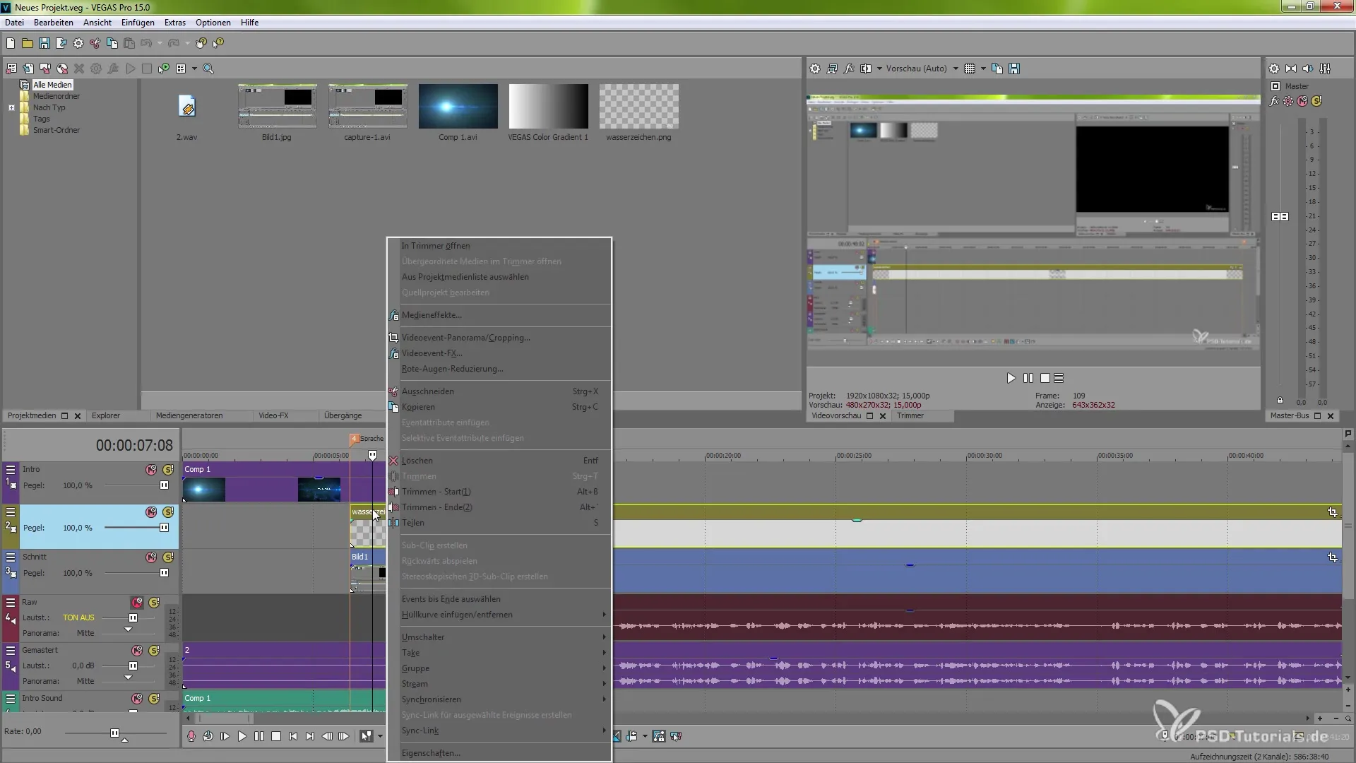 VEGAS Pro 15: Cómo utilizar eficazmente la interfaz de usuario VEGAS Pro 15: Utilizar la interfaz de usuario de manera efectiva