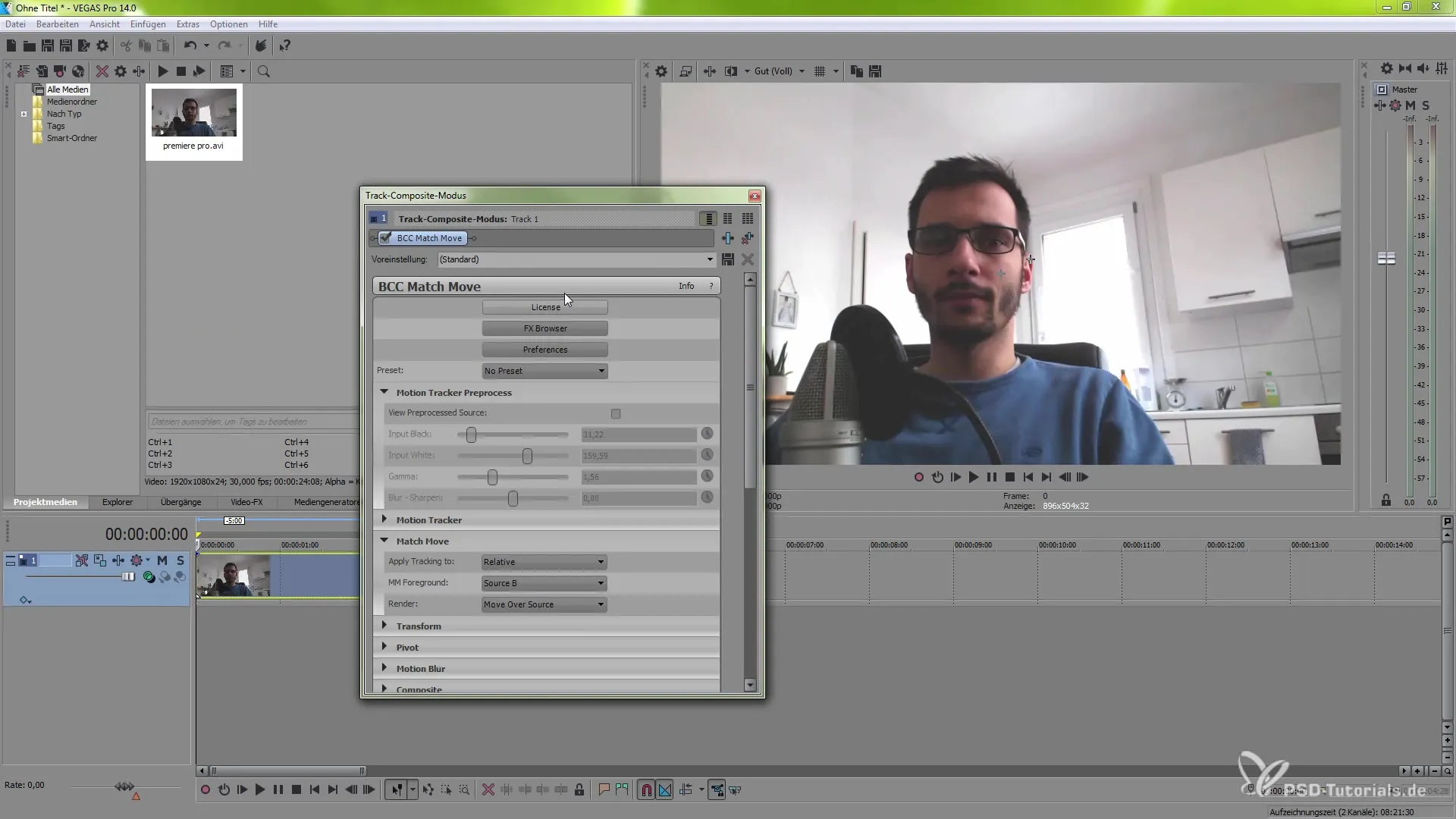 Pasos para un seguimiento exitoso con VEGAS Pro 14 Pasos para un seguimiento exitoso con VEGAS Pro 14