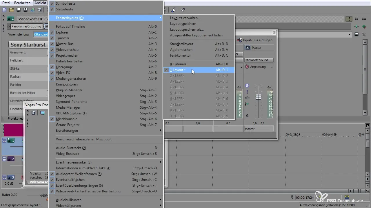 VEGAS Pro: Personalizar la interfaz de usuario de manera óptima VEGAS Pro: Personaliza la interfaz de usuario de forma óptima