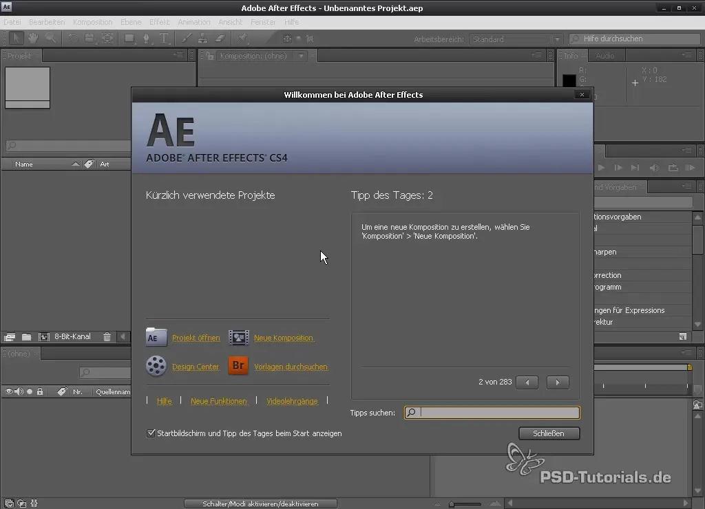 Введение в After Effects - интерфейс и проекты Введение в After Effects - интерфейс и проекты