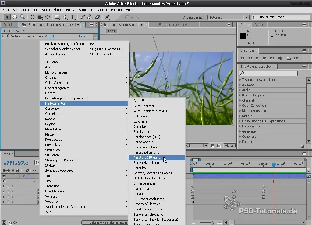 Эффекты и уровни настройки в After Effects Эффекты и уровни настройки в After Effects