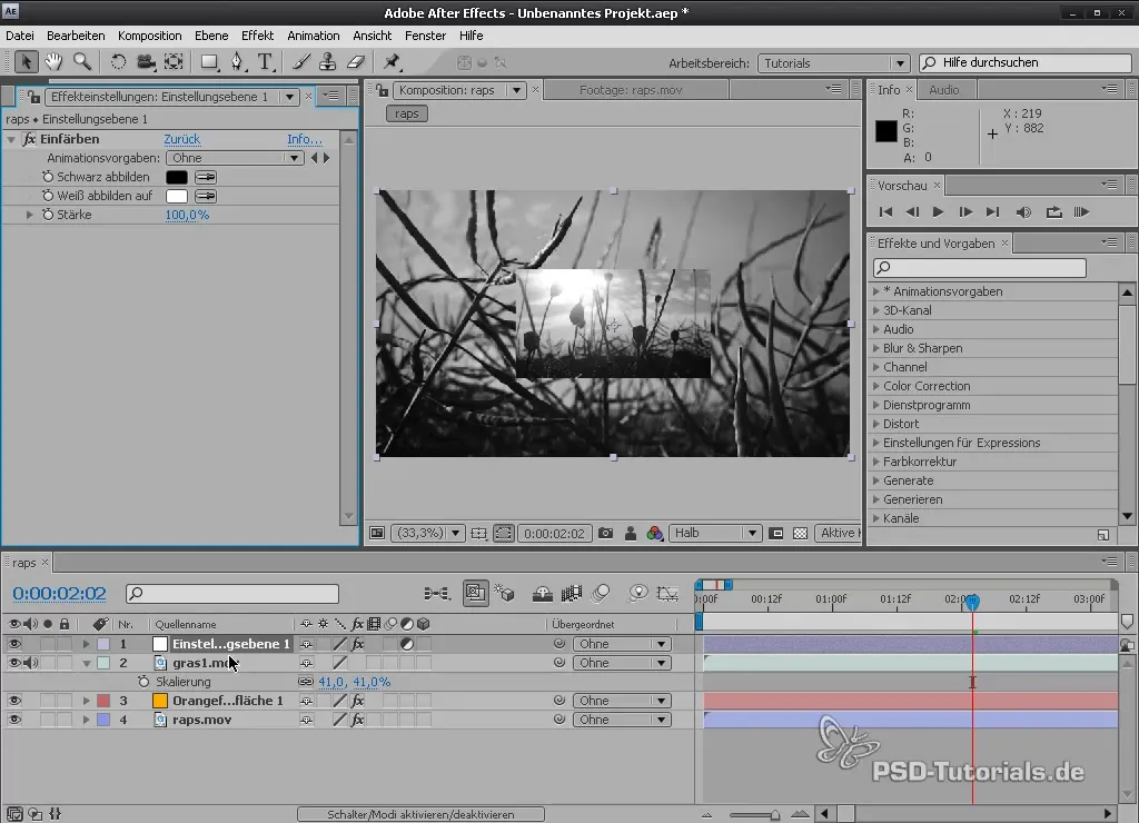 Эффекты и уровни настройки в After Effects Эффекты и уровни настройки в After Effects