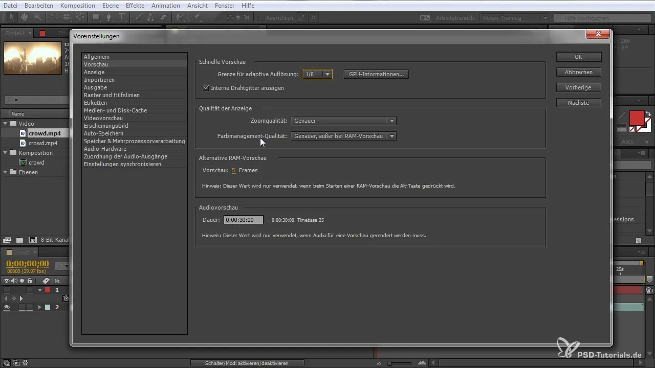 Create a new project in After Effects and design it optimally Create a new project in After Effects and optimize its design