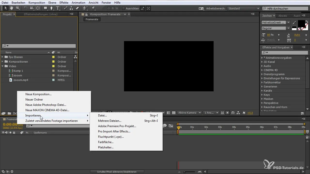 Fluid videos with the correct framerate in After Effects Fluid videos with the right framerate in After Effects