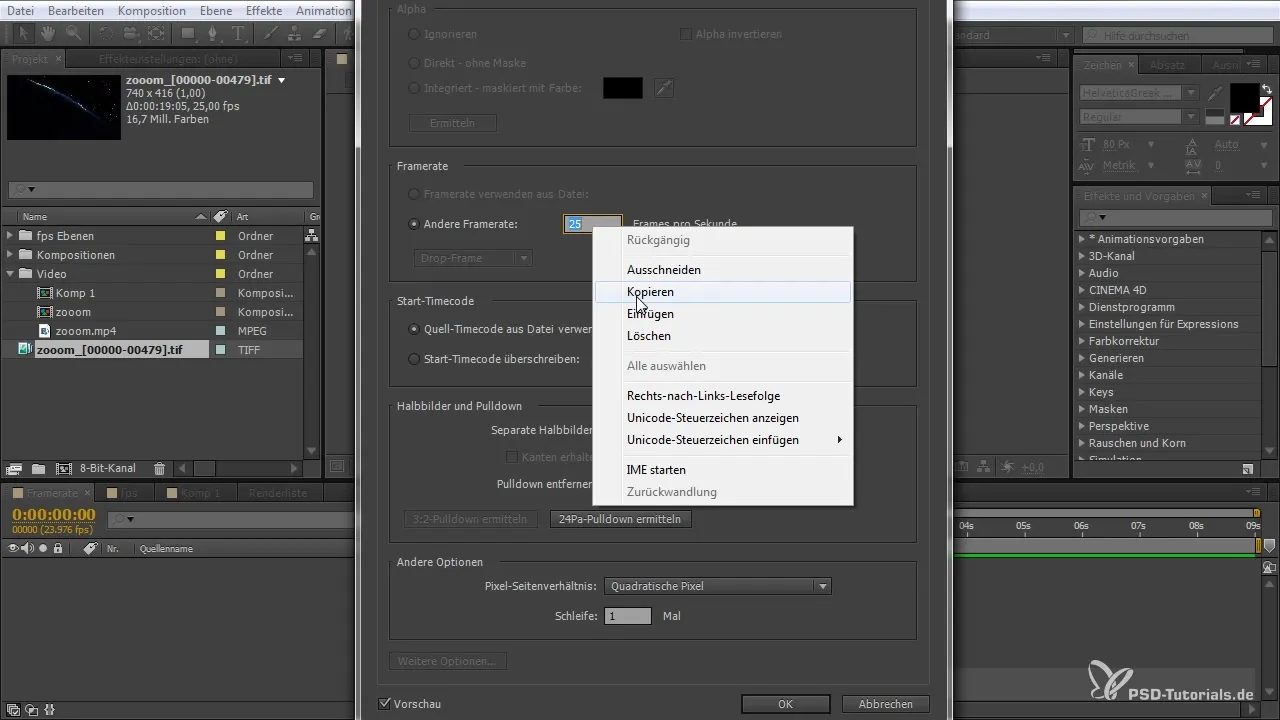 Fluid videos with the right frame rate in After Effects Fluid videos with the right frame rate in After Effects