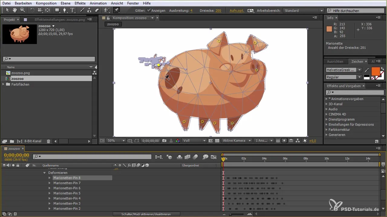Outil de marionnettes dans After Effects pour débutants Outil Puppet dans After Effects pour les débutants