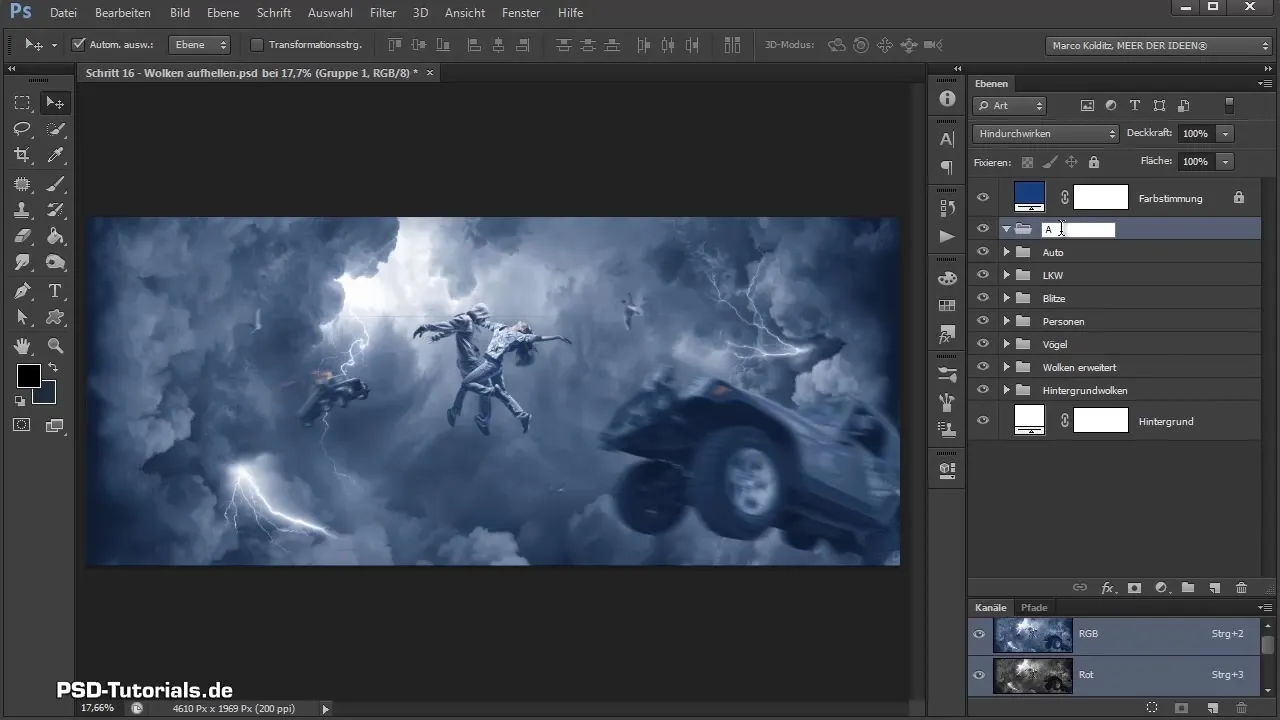Illuminare le nuvole nel compositing di Photoshop Illuminare le nuvole nel compositing di Photoshop