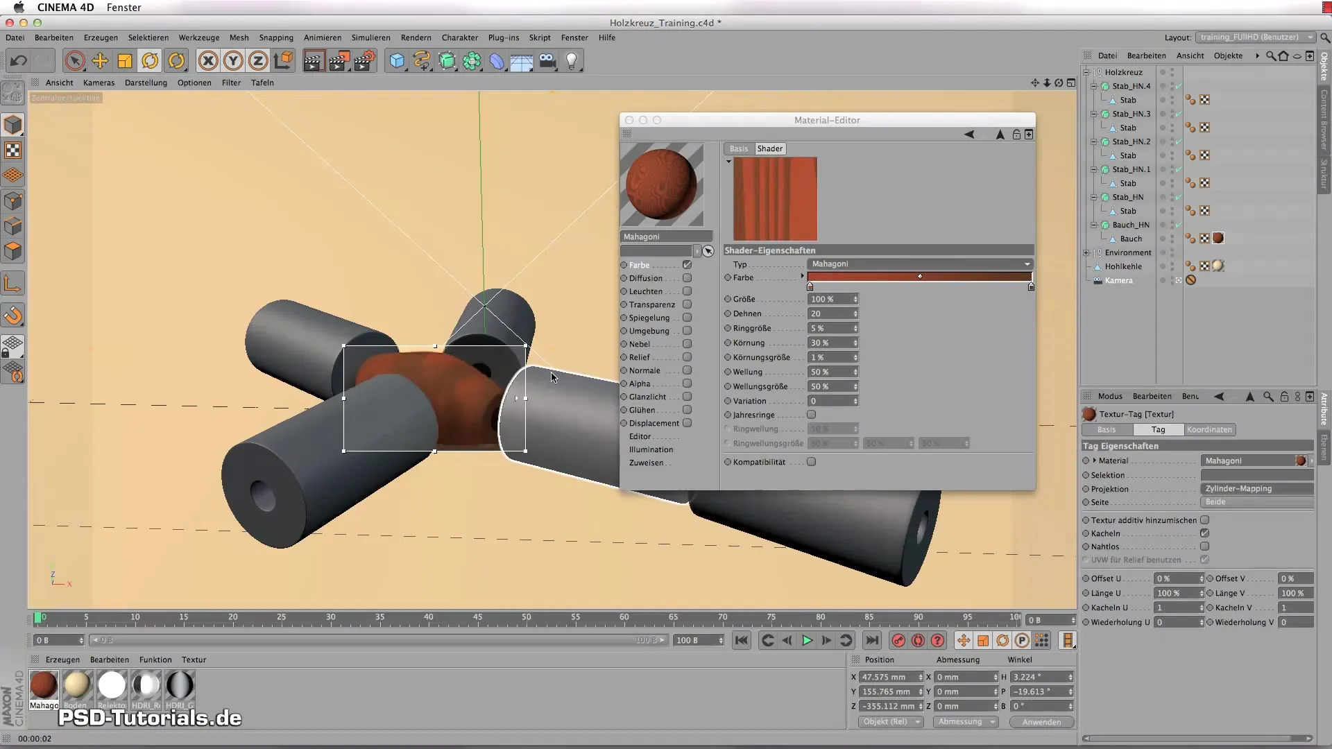Crear un shader de madera en CINEMA 4D para materiales realistas Crear un shader de madera en CINEMA 4D para materiales realistas