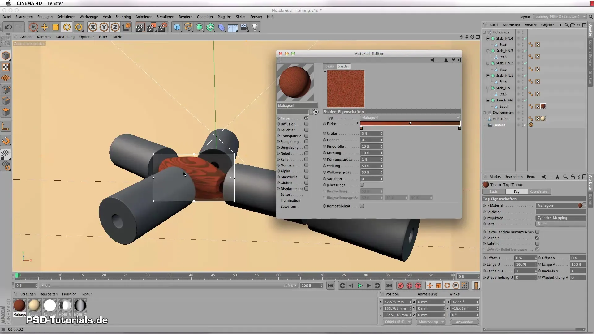 Crear un shader de madera en CINEMA 4D para materiales realistas Crear shaders de madera en CINEMA 4D para materiales realistas