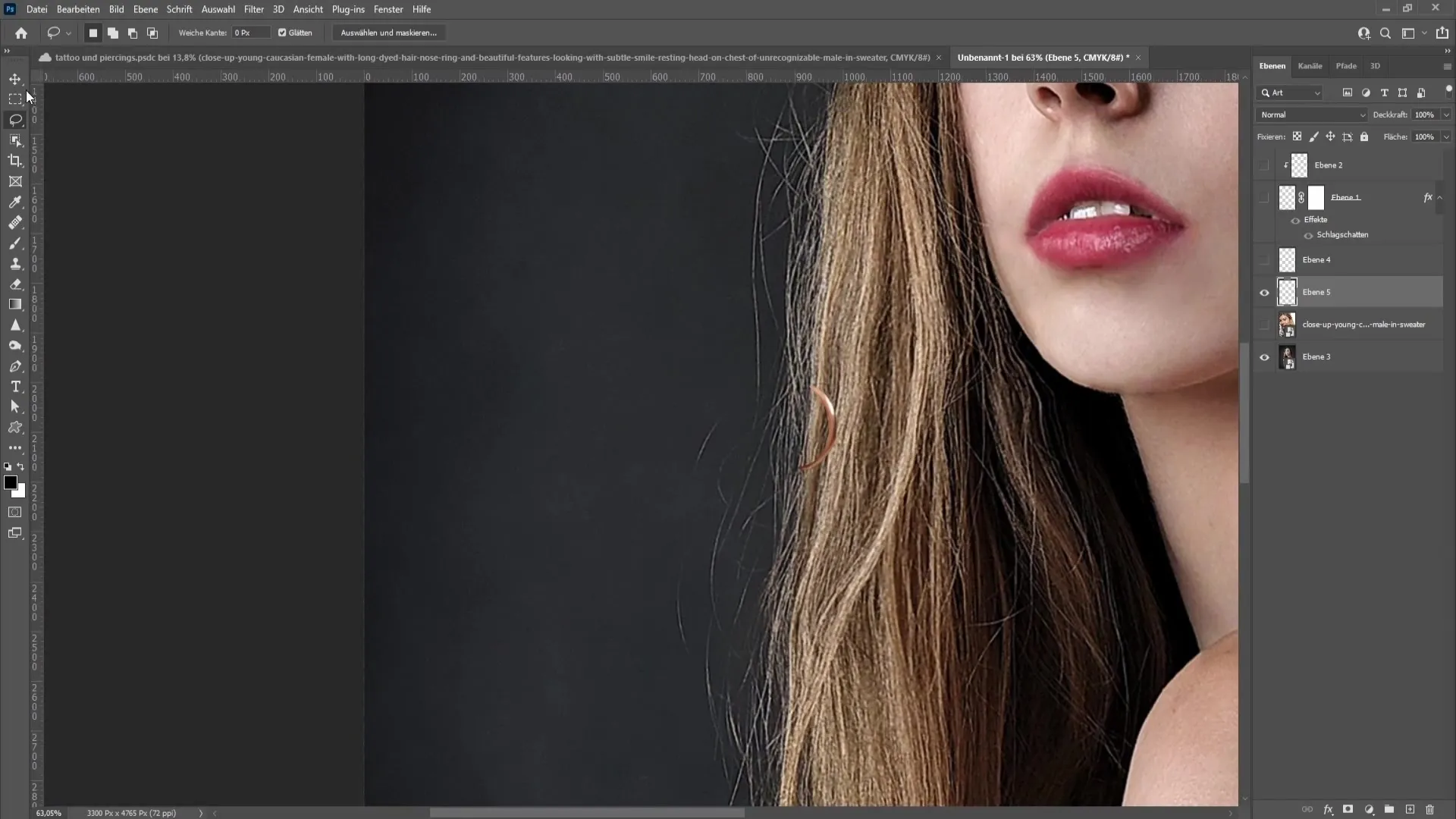 Ako realisticky vložiť piercing v aplikácii Photoshop