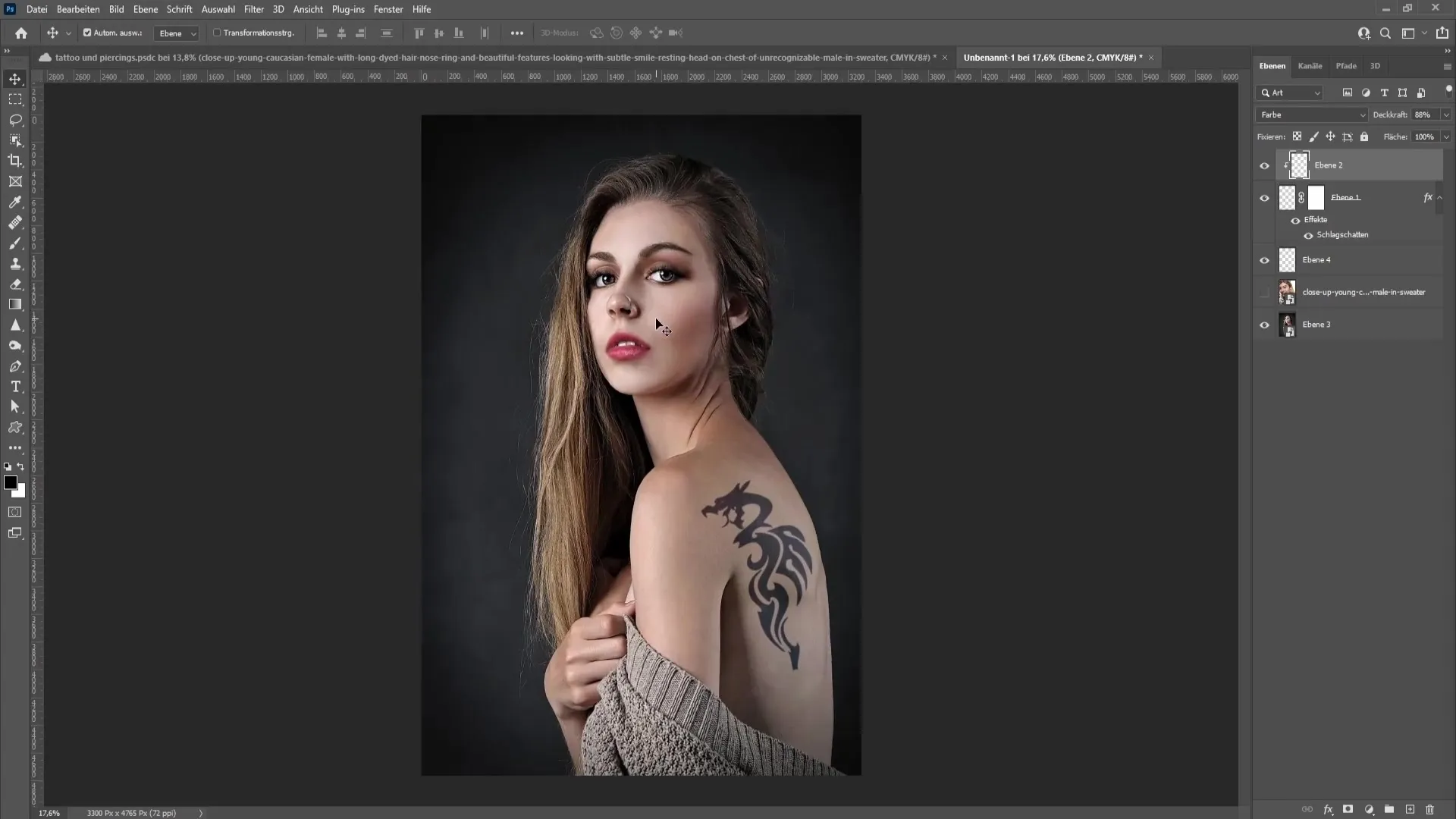 Ako realisticky vložiť piercing v aplikácii Photoshop