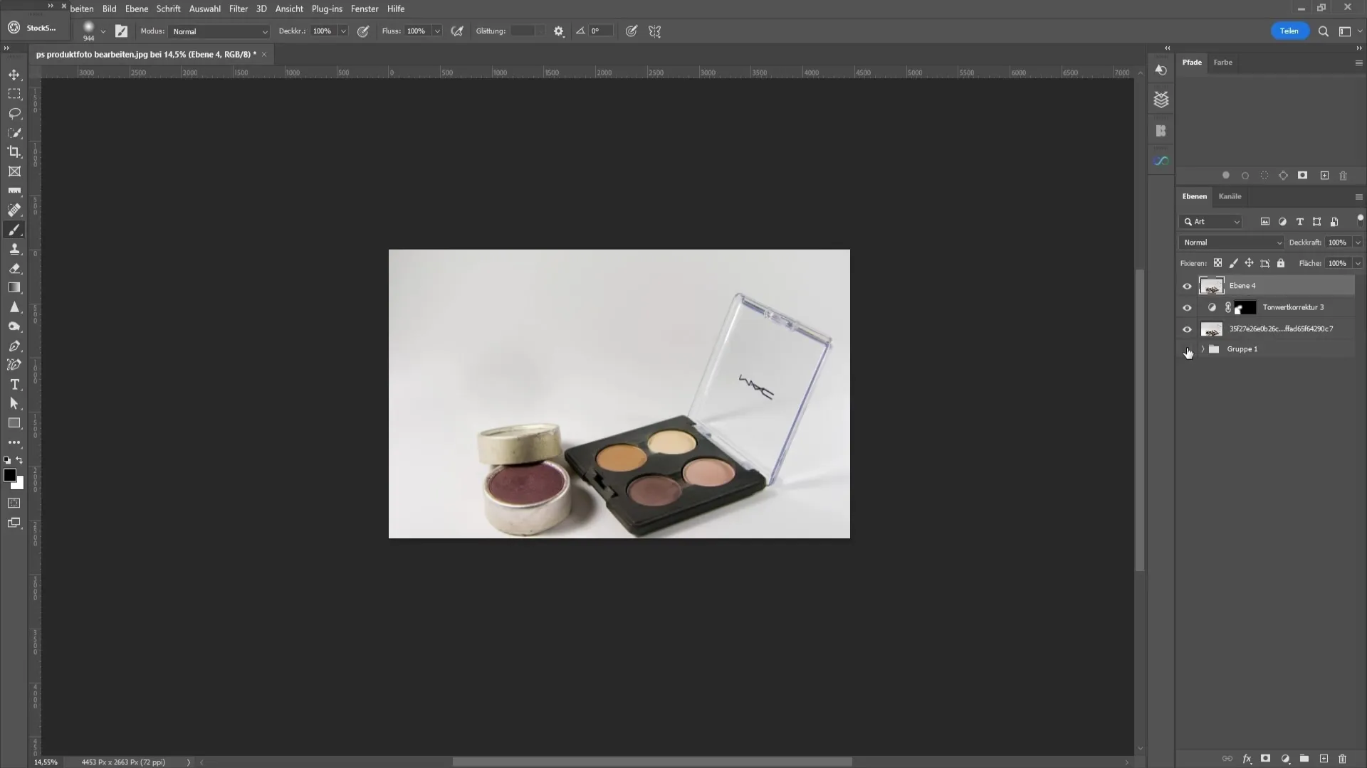 Professional product photo editing with Photoshop