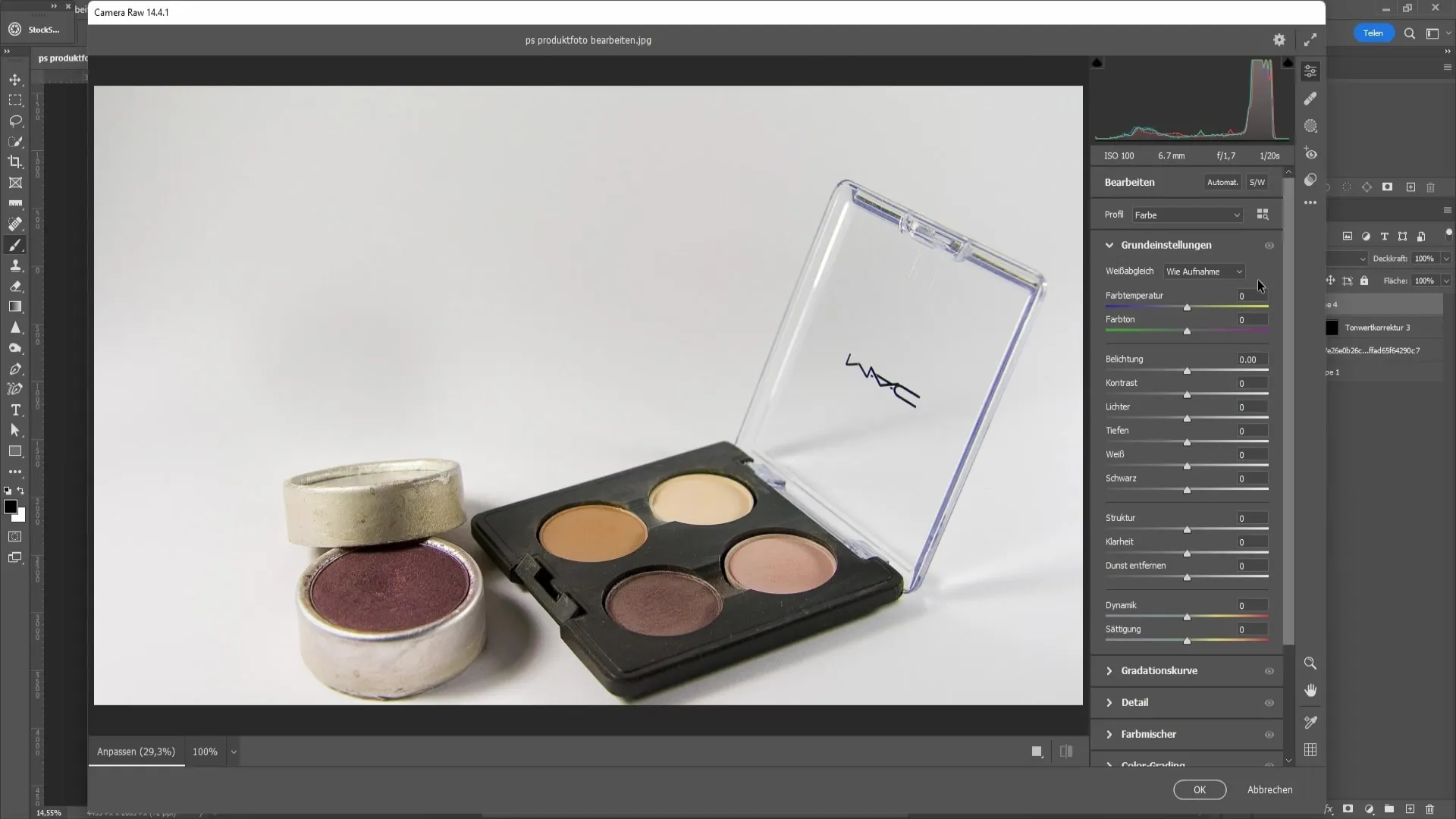 Professional product photo editing with Photoshop