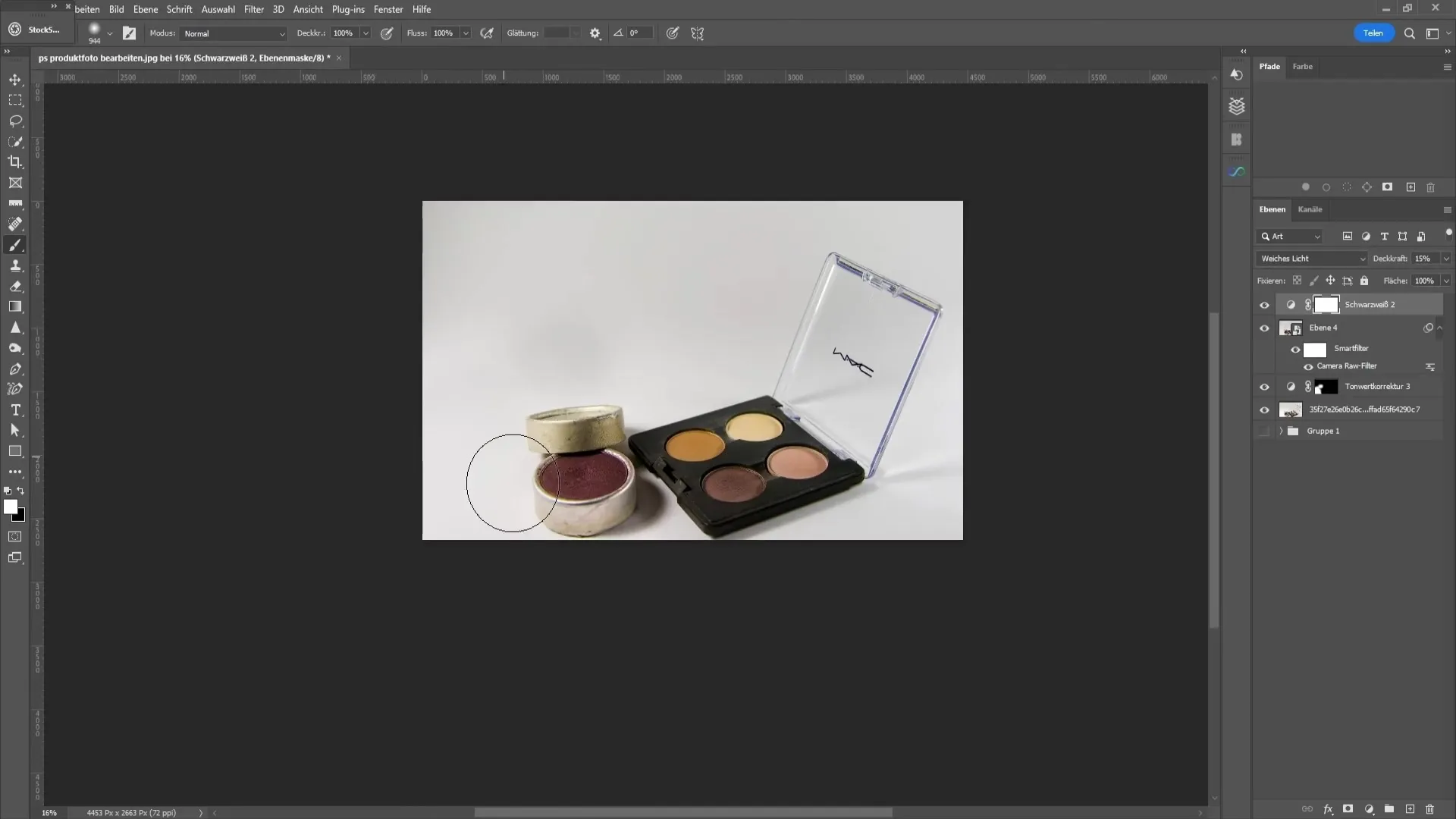 Professional product photo editing with Photoshop