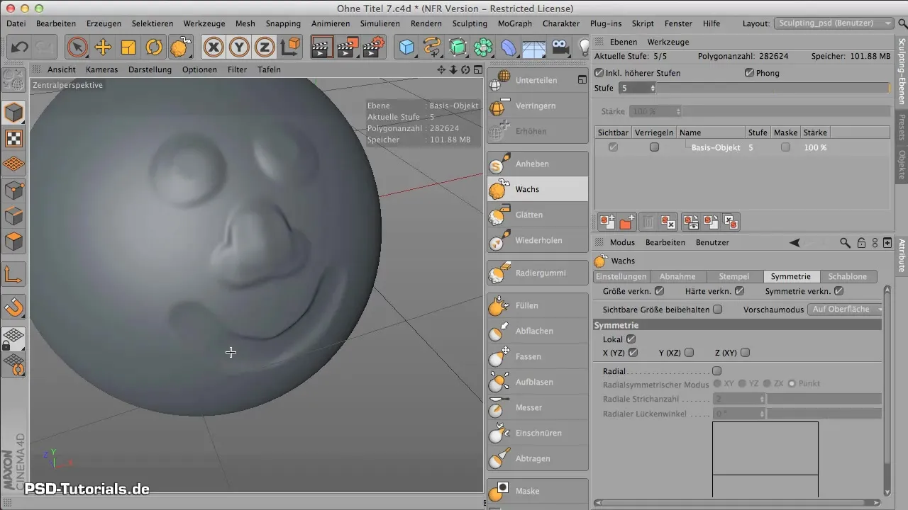Using symmetry in sculpting in CINEMA 4D Using Symmetry in Sculpting in CINEMA 4D