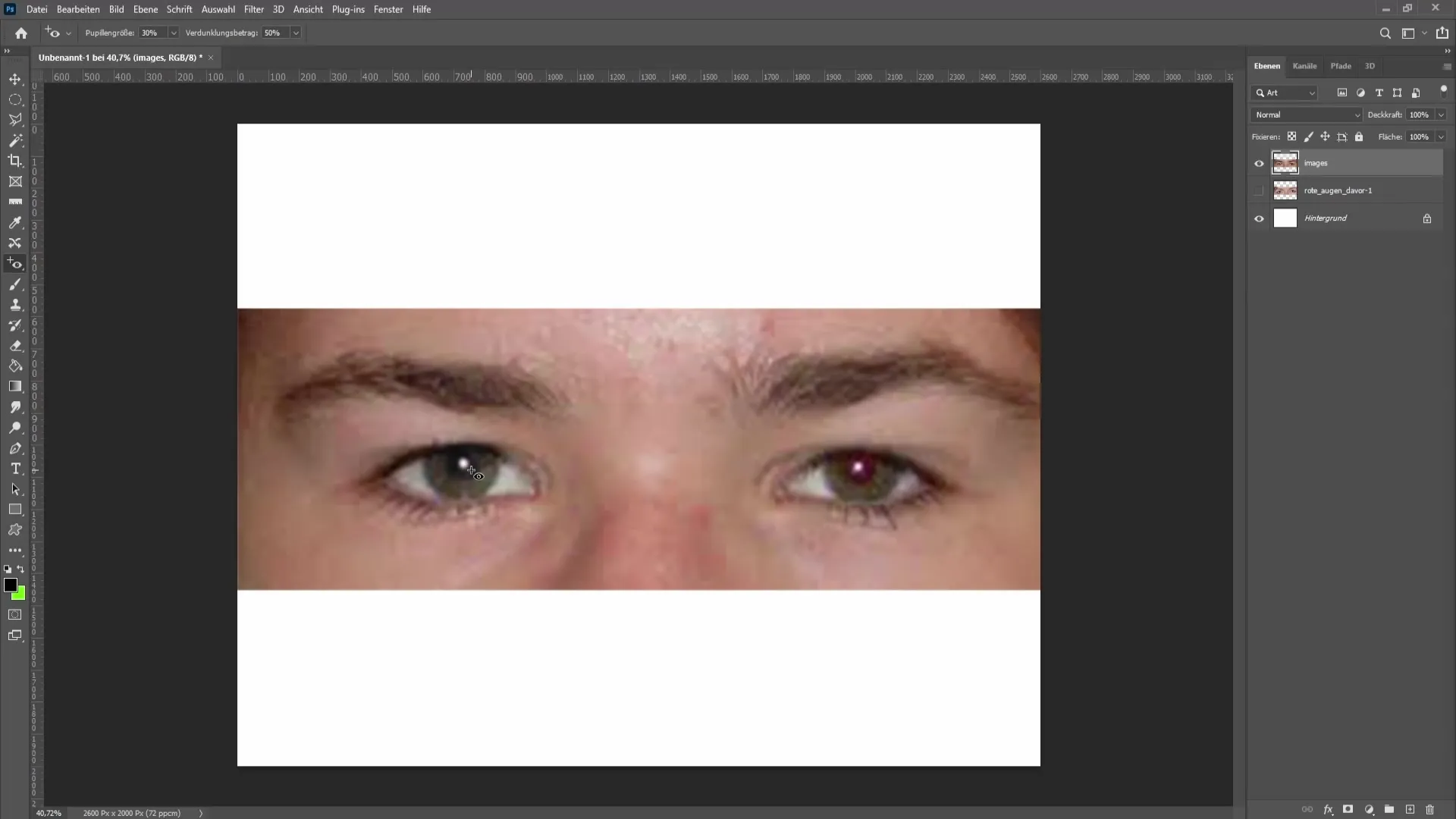 Eliminar ojos rojos en Photoshop - Así de fácil es
