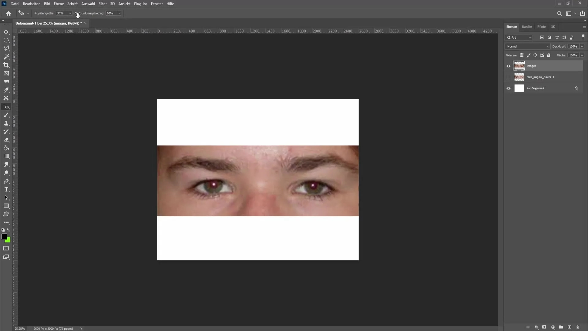 Eliminar los ojos rojos en Photoshop - Así de sencillo es
