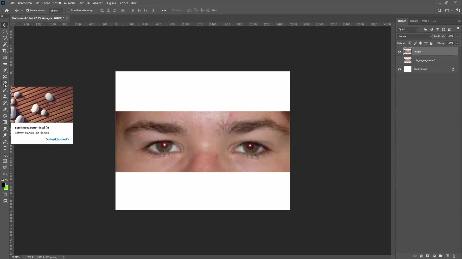 Eliminar ojos rojos en Photoshop - Así de fácil es