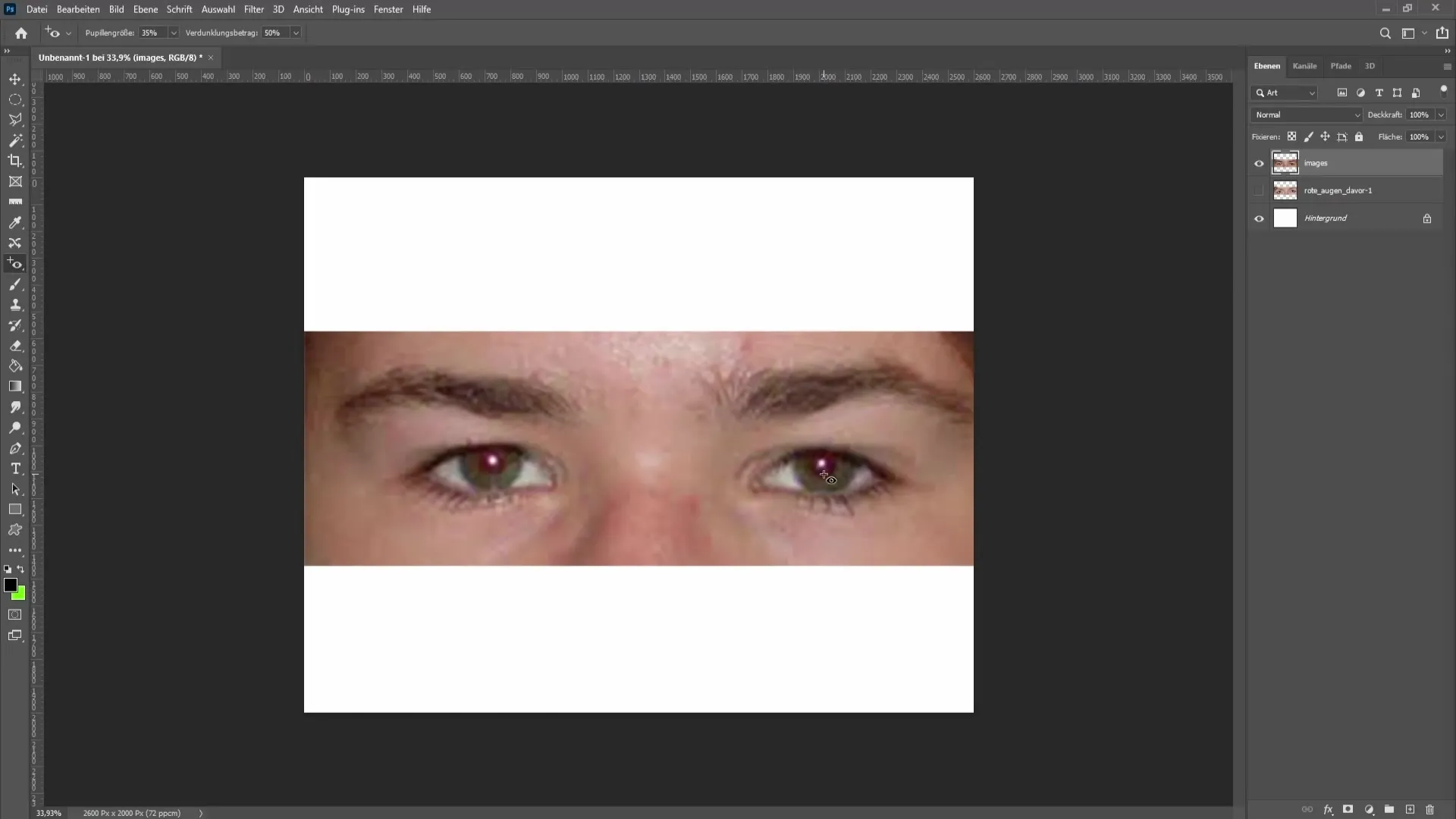 Eliminar ojos rojos en Photoshop - Así de fácil es