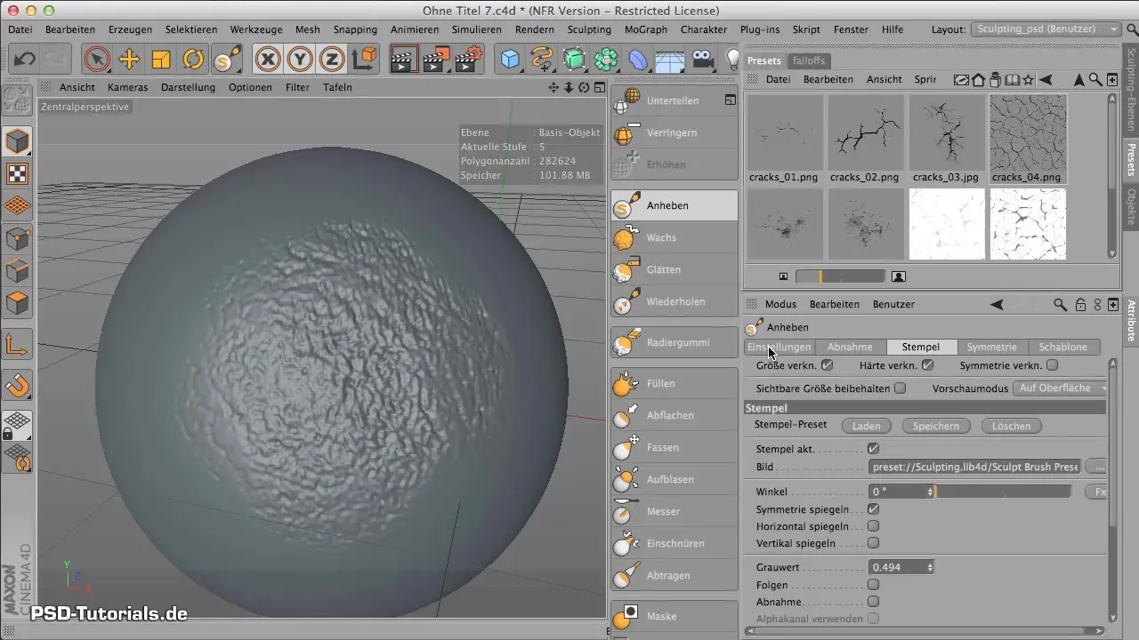 Stamp Tool CINEMA 4D - Creatively Applying Textures Stamp Tool CINEMA 4D - Applying Textures Creatively