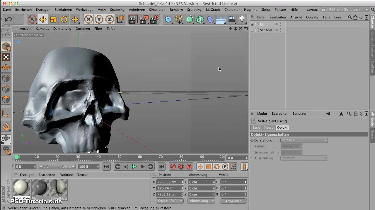 Effiziente Schädelmodellierung in CINEMA 4D