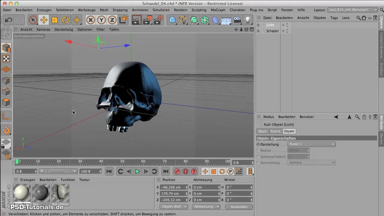 Effiziente Schädelmodellierung in CINEMA 4D
