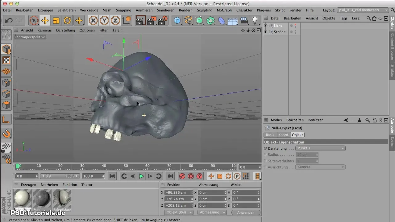 Effiziente Schädelmodellierung in CINEMA 4D