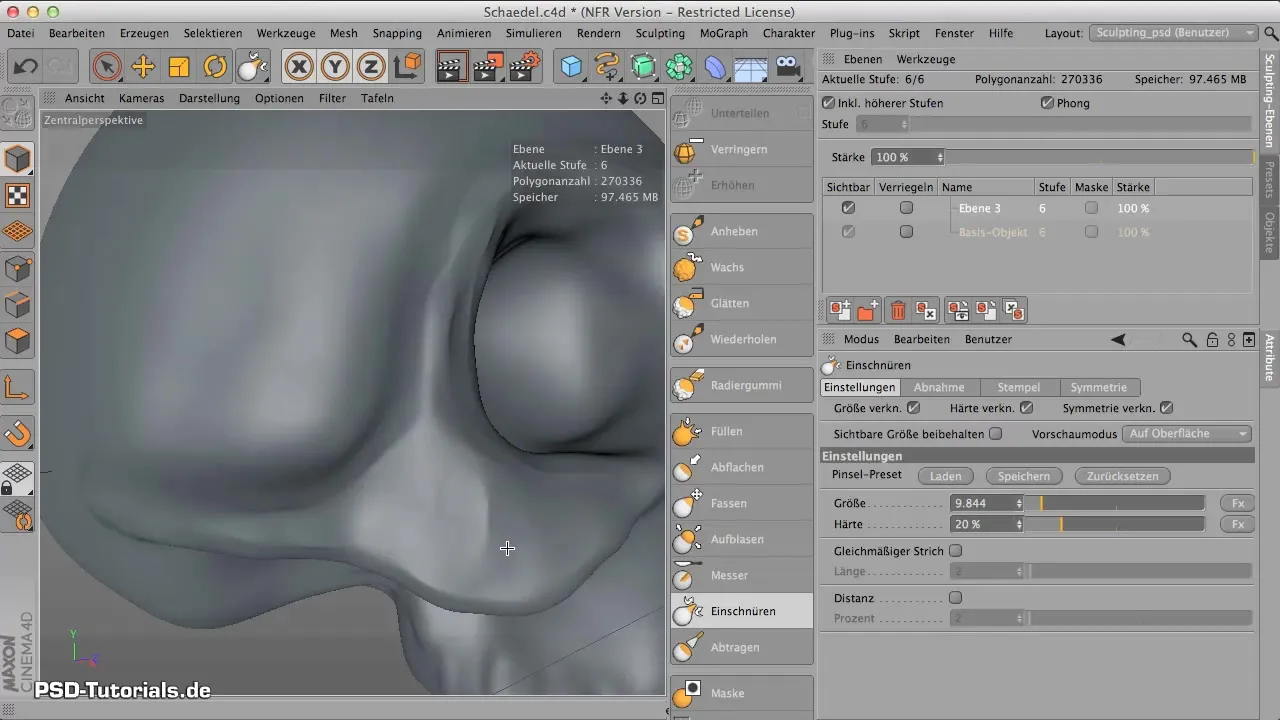 Edge Contouring with the "Pinching" Tool in CINEMA 4D Edge contouring with "pinching" tool in CINEMA 4D