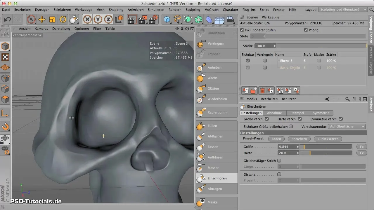 Edge Contouring with "Belt" Tool in CINEMA 4D Edge contouring with the "Pinching" tool in CINEMA 4D