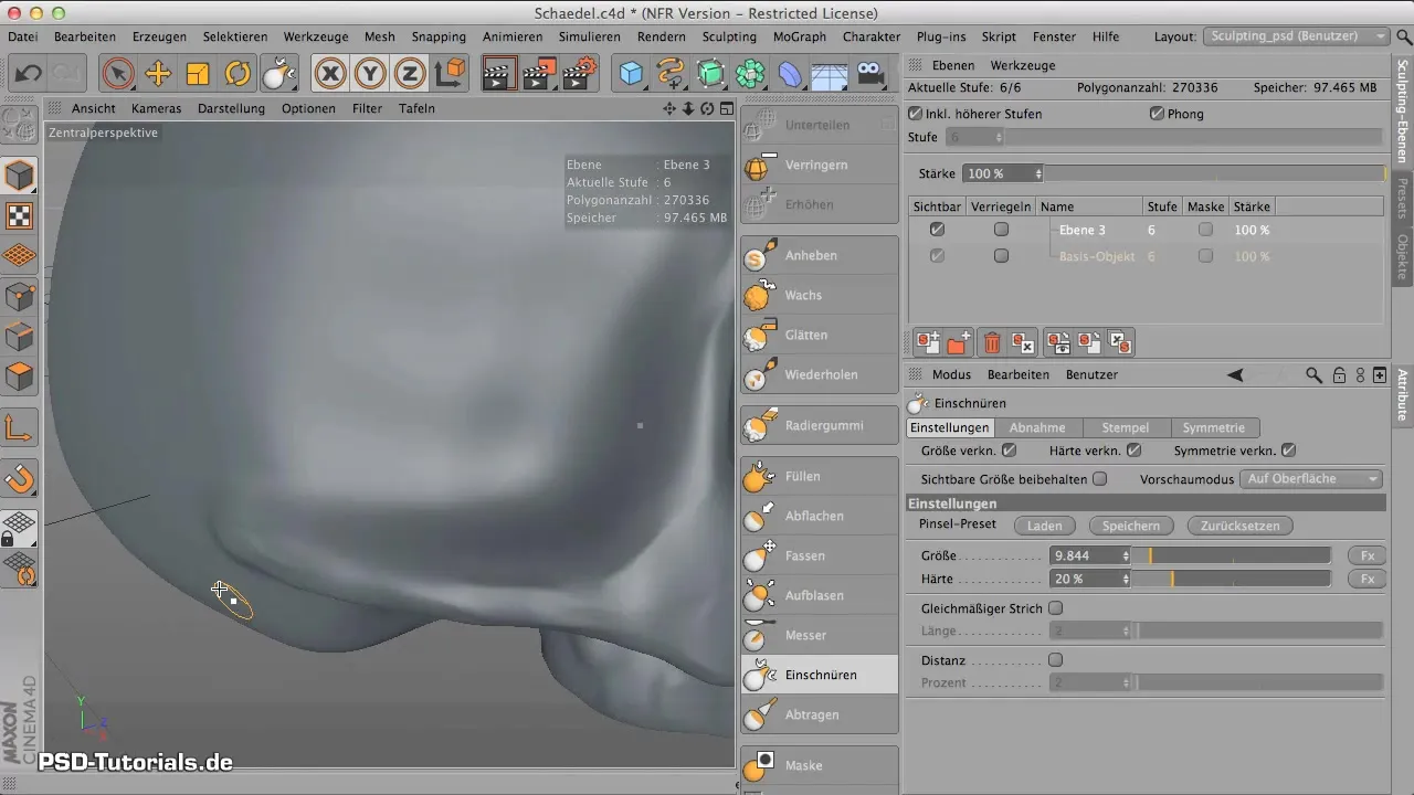 Edge Contouring with the "Squeezing" Tool in CINEMA 4D Edge Contouring with the "Pinching" Tool in CINEMA 4D