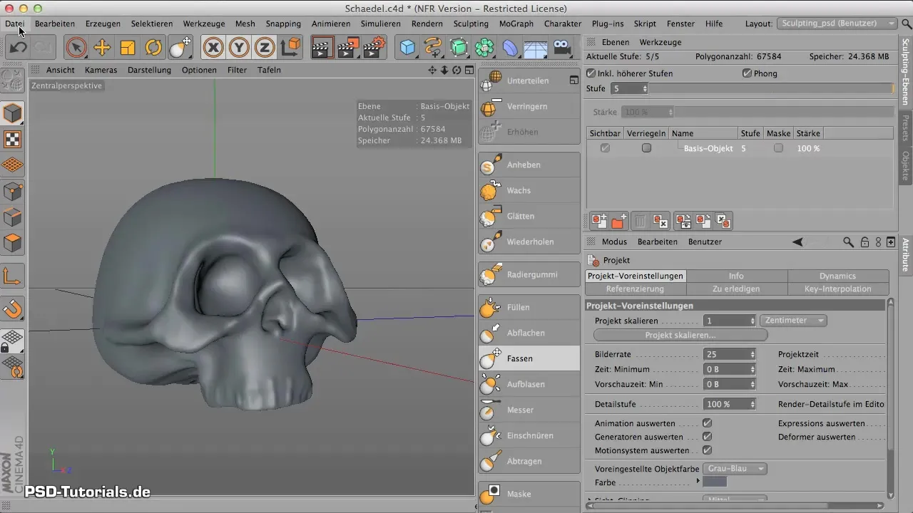 Edge contouring with the "Stringing" tool in CINEMA 4D Edge contouring with the "Stringing" tool in CINEMA 4D