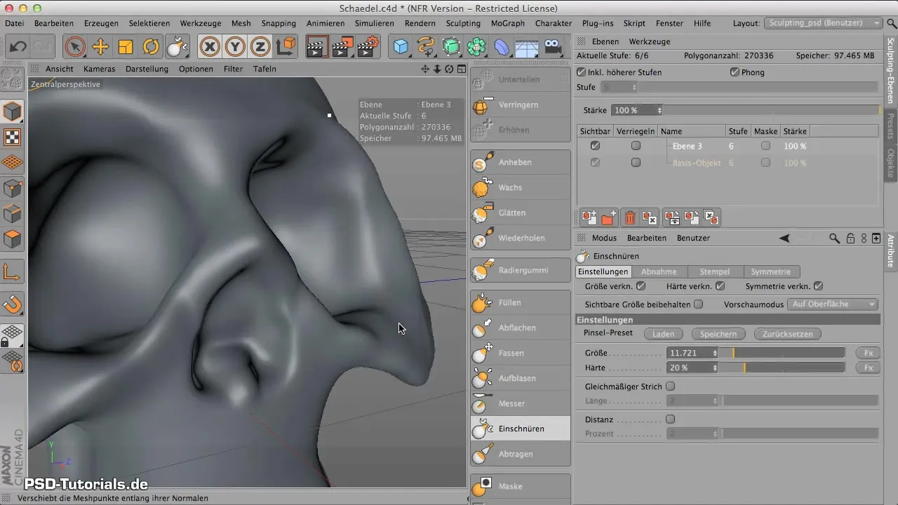 Edge Contouring with the "Belt" Tool in CINEMA 4D Edge contouring with "Pinching" tool in CINEMA 4D