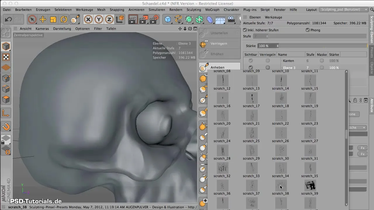 Modeling realistic scratches in CINEMA 4D Modeling realistic scratches in CINEMA 4D