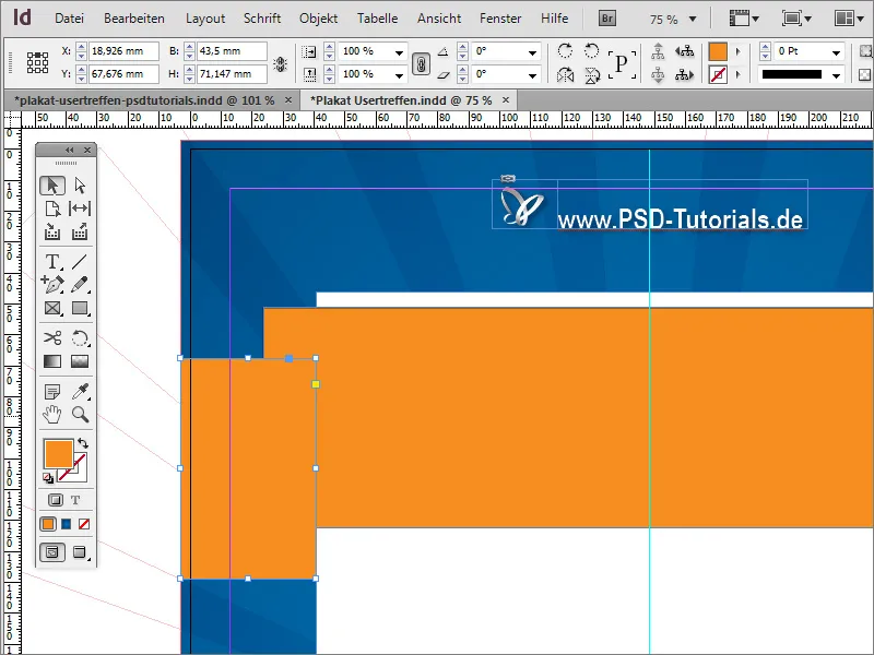Membuat poster di Adobe InDesign - Bagian 2: Efek Pita