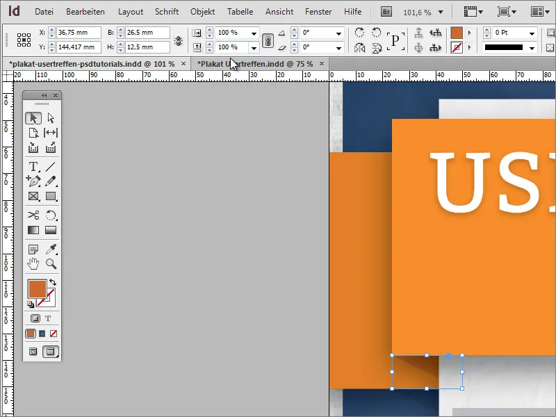Mendesain poster di Adobe InDesign - Bagian 2: Efek pita