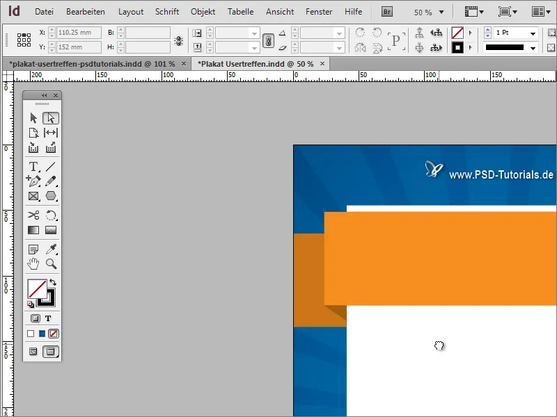Membuat poster di Adobe InDesign - Bagian 2: Efek Pita