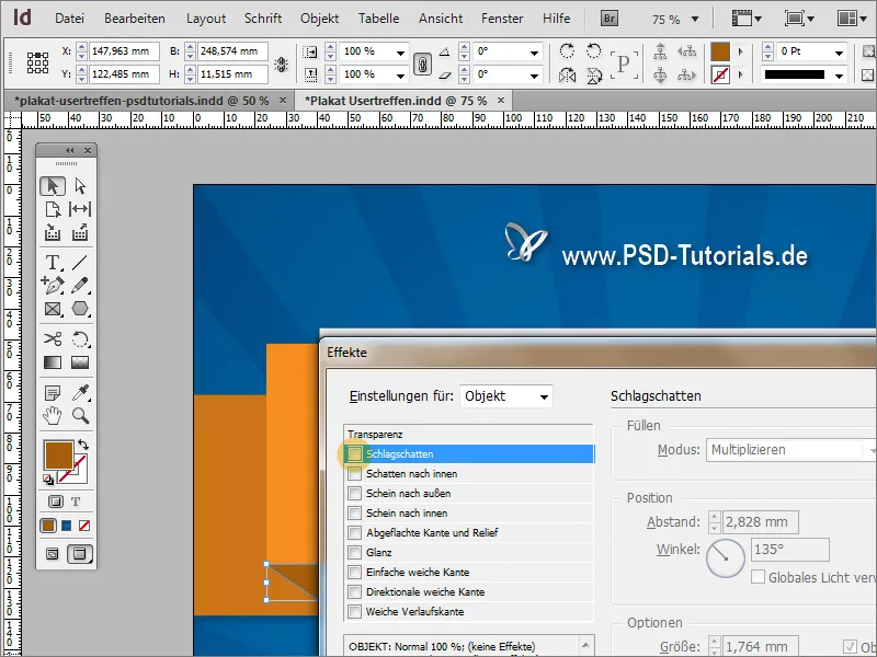 Membuat poster di Adobe InDesign - Bagian 2: Efek Pita