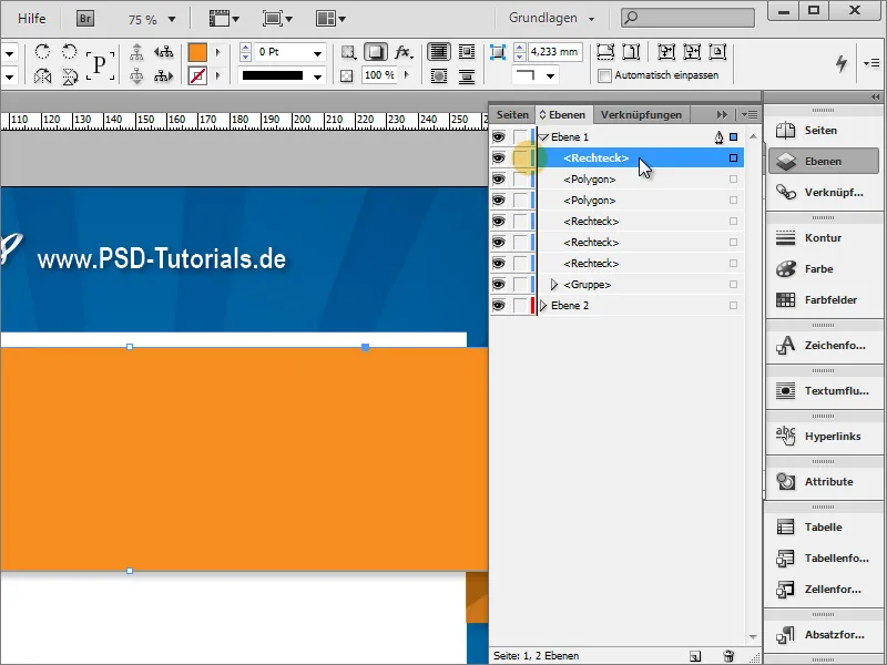 Membuat desain poster di Adobe InDesign - Bagian 2: Efek Pita