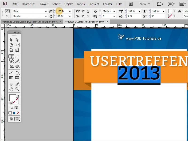 Membuat poster di Adobe InDesign - Bagian 2: Efek Pita