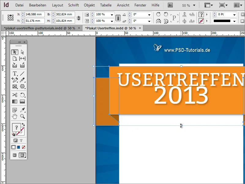 Membuat poster di Adobe InDesign - Bagian 2: Efek Pita