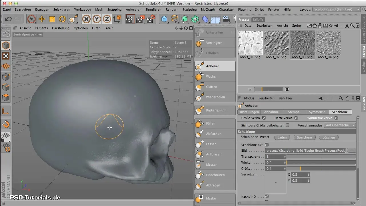 Surface finish for your skull in CINEMA 4D Surface finishing for your skull in CINEMA 4D