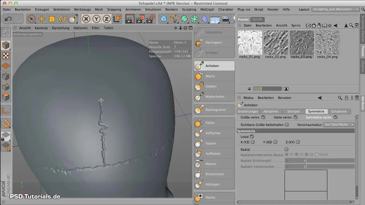 Surface finish for your skull in CINEMA 4D Surface finishing for your skull in CINEMA 4D