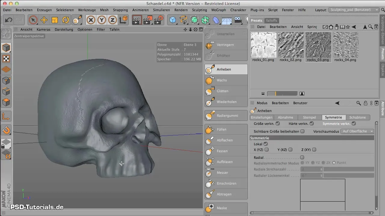 Surface finish for your skull in CINEMA 4D Surface finish for your skull in CINEMA 4D