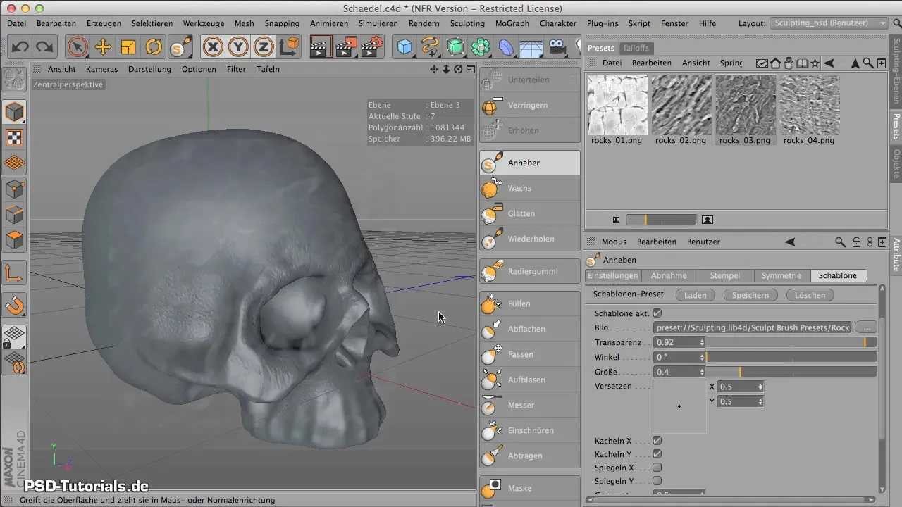 Surface finish for your skull in CINEMA 4D Surface finish for your skull in CINEMA 4D