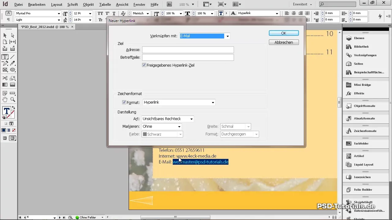 Interaktive Hyperlinks und Textanker in InDesign Interaktive Hyperlinks und Textanker in InDesign