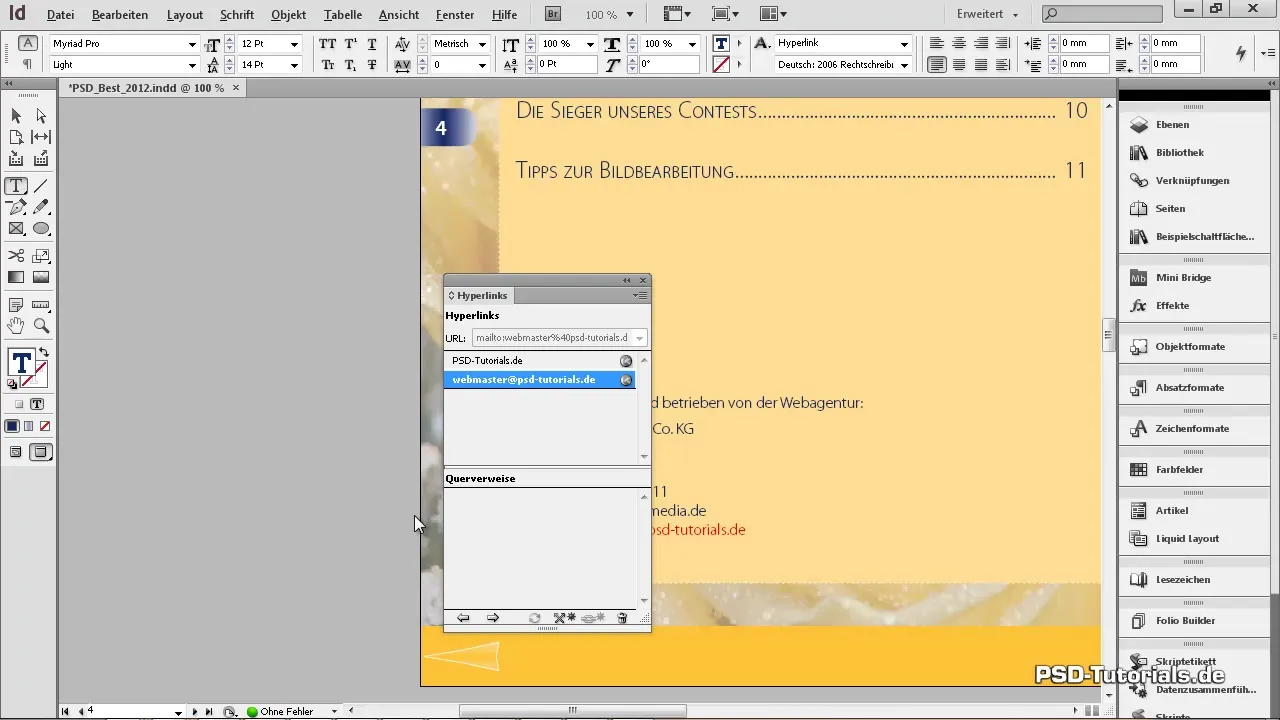 Interaktive Hyperlinks und Textanker in InDesign Interaktive Hyperlinks und Textanker in InDesign