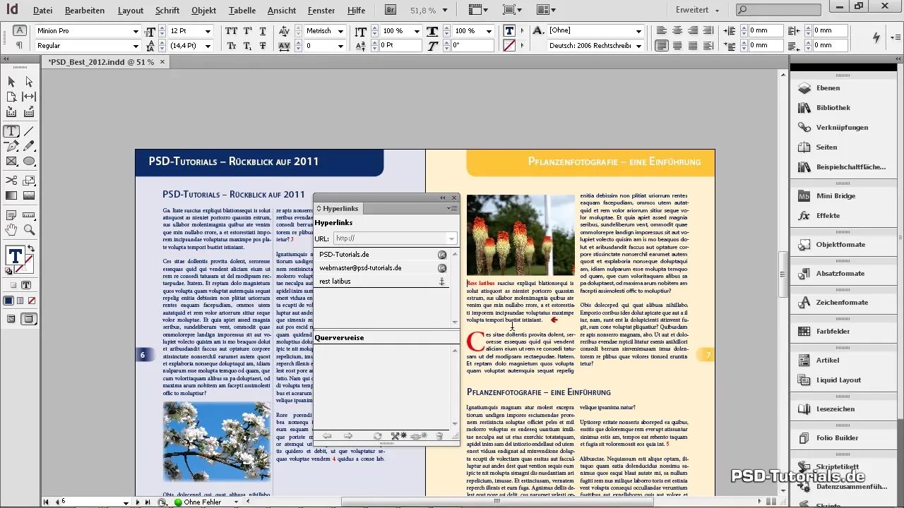 Interaktive Hyperlinks und Textanker in InDesign Interaktive Hyperlinks und Textanker in InDesign