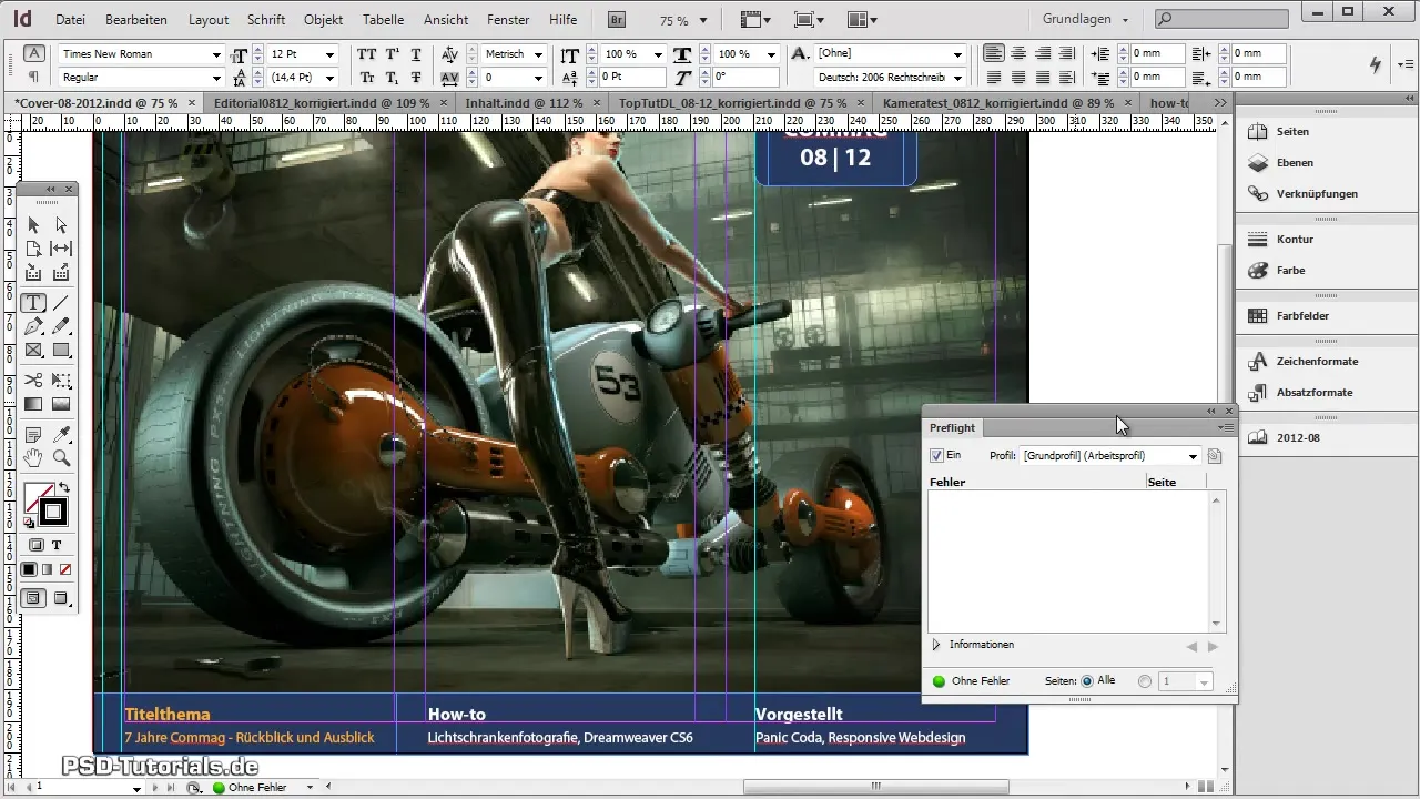 잡지 표지 디자인을 위한 Adobe InDesign - 단계별 안내 매거진 표지 디자인 in Adobe InDesign - 단계별 안내